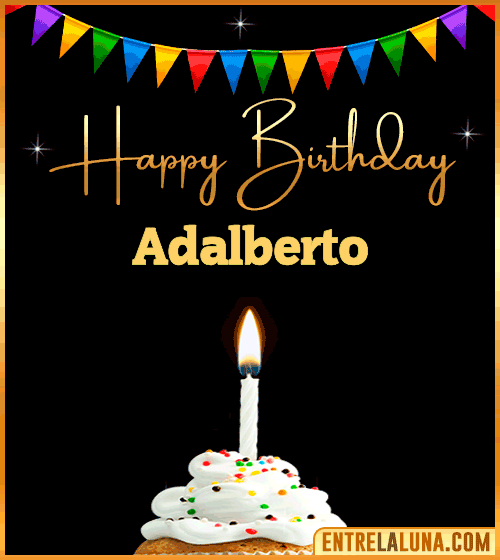 GiF Happy Birthday Adalberto